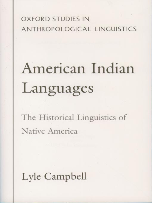 Title details for American Indian Languages by Lyle Campbell - Available